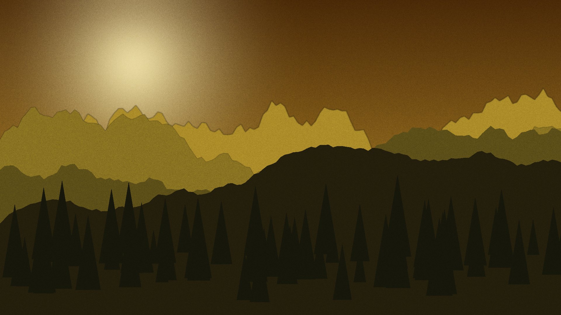 Forested valley in Meghalaya at first light